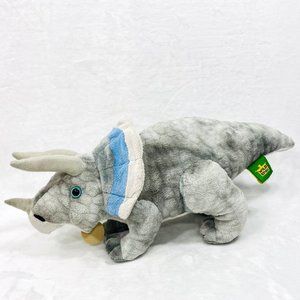 Wild Republic Triceratops Plush Toy - 17" - EUC